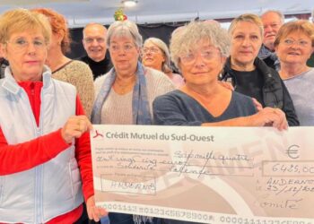 El Comité de Hermanamiento Andernos-les-bains reúne 6.425 euros para los afectados por la DANA