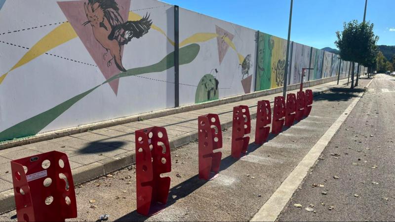 Nuevo punto de aparcamiento y acondicionamiento de bicicletas en Segorbe