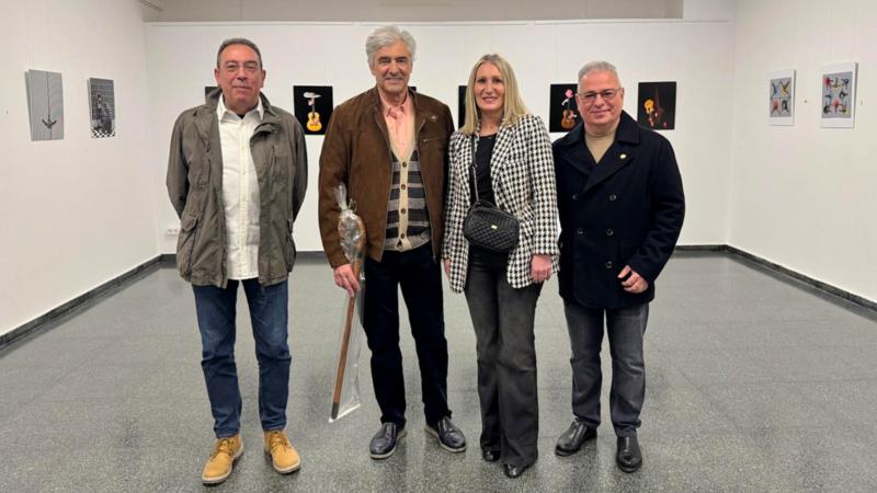 Florentino Molero autor de la exposición «Espejismos» visita Segorbe