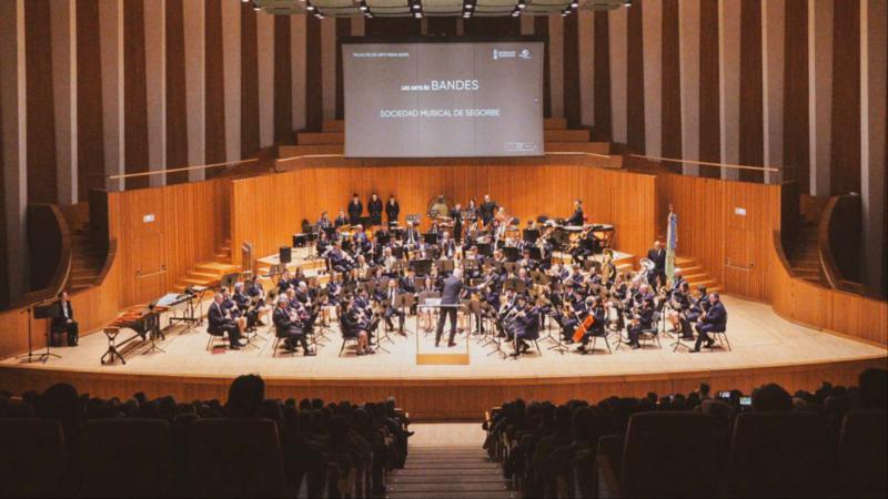 Excelente interpretación de la Banda Sinfónica de la Sociedad Musical de Segorbe en el Palau de les Arts Reina Sofía de Valencia
