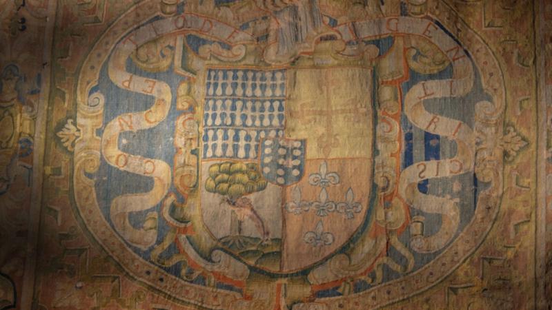 El repostero de armas de un caballero en la Catedral de Segorbe