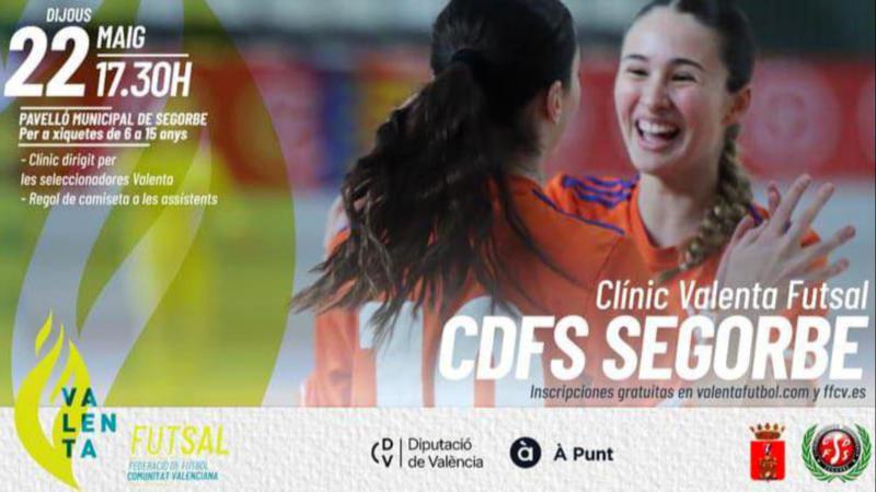 Este jueves el CDFS Segorbe celebrará una actividad de iniciación al fútbol sala femenino con la organización de un clínic de la FFCV