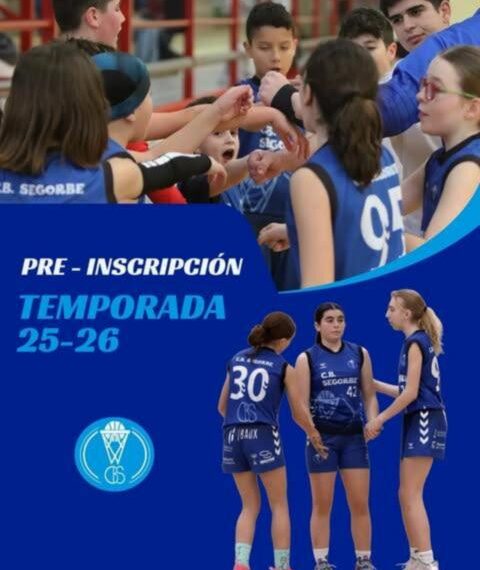 El CB Segorbe abre su periodo de preinscripción para la temporada 25-26