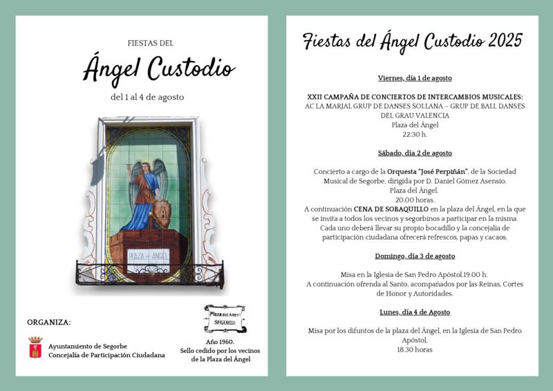 Vuelven las Fiestas del Ángel Custodio