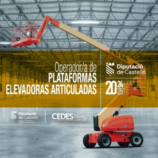 La Diputación impulsa la formación gratuita para operadores de plataformas elevadoras