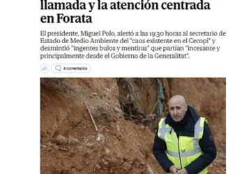 La CHJ reconoce en un informe a las Cortes que no miró al barranco del Poyo: una sola llamada y la atención centrada en Forata