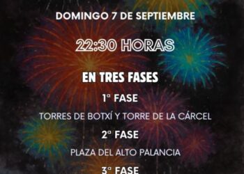 La magia del fuego iluminará tres rincones de Segorbe en su última noche de fiesta