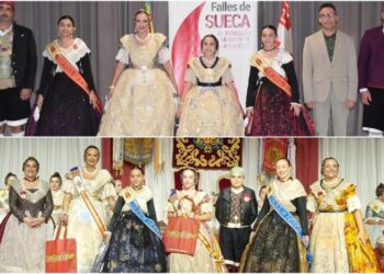 Las Reinas y Damas de Segorbe en los actos falleros de Sueca