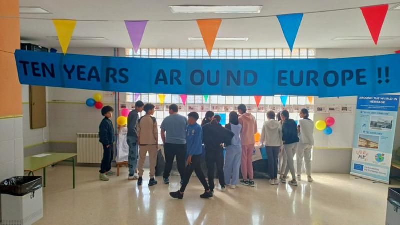 Diez años conectando Europa, el IES Cueva Santa celebra su aniversario Erasmus