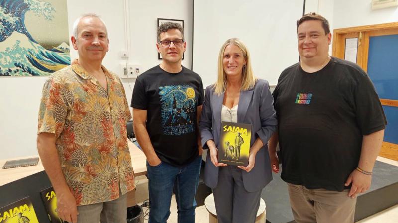 El IES Cueva Santa de Segorbe se convirtió en epicentro cultural con la presentación de la novela gráfica ‘Salam’, ganadora del Premio Óscar Muñiz 2024