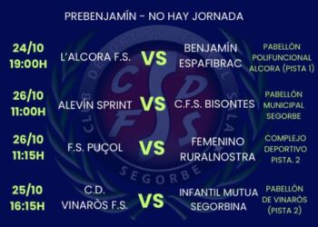 La Escuela Futsal «La Esperanza» del CDFS Segorbe, lista para un fin de semana de retos