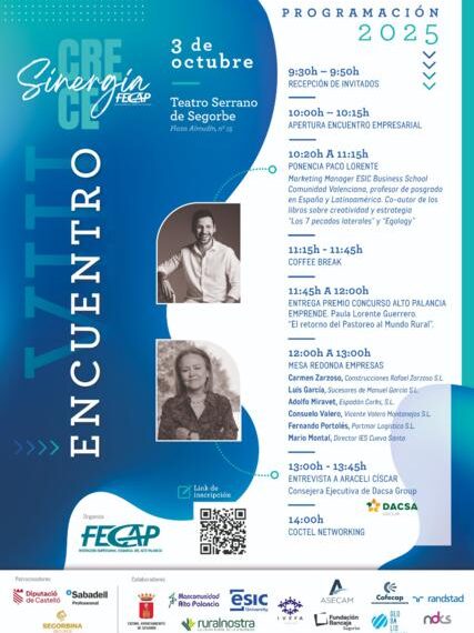 El Alto Palancia impulsa la sinergia empresarial en el VIII Encuentro SinergiaCrece FECAP