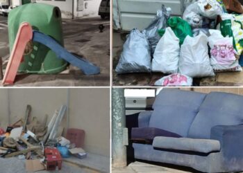 Segorbe clama contra los actos incívicos, muebles abandonados en la vía pública