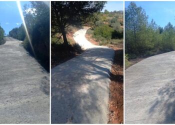 Continúa el arreglo de caminos en Minguet y Lápida