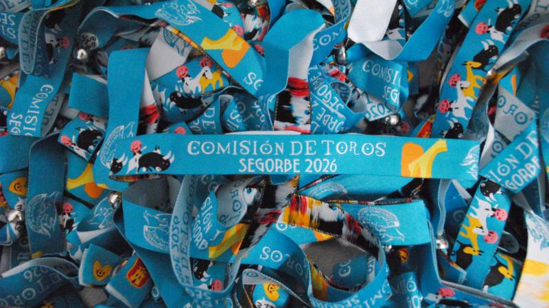 Las pulseras de la Comisión de Toros 2026 ya están a la venta en Segorbe