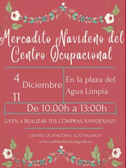 El mercadillo navideño del Centro Ocupacional vuelve a Segorbe con todo lo hecho a mano
