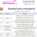 Nuevos horarios para aprender español gratis en Alto Palancia