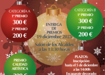 ¡Segorbe ya tiene listo el Concurso de Escaparates de Navidad 2025!