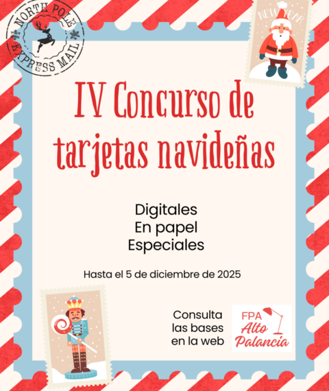 ¡Llega el IV Concurso de Tarjetas Navideñas del CFPA EC Alto Palancia!