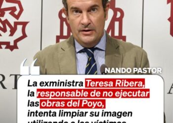 Pastor: “La responsable de no ejecutar las obras del Poyo intenta limpiar su imagen utilizando a las víctimas”