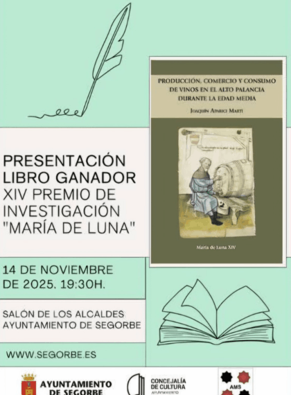 Un libro sobre el vino medieval en el Alto Palancia se presenta este viernes en el Ayuntamiento