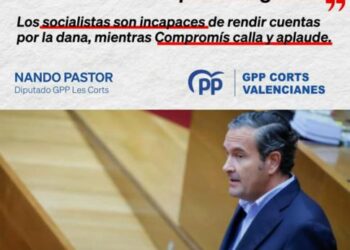 Pastor: “El plantón del Gobierno a la comisión dana no es doctrina consolidada sino poca vergüenza consolidada”