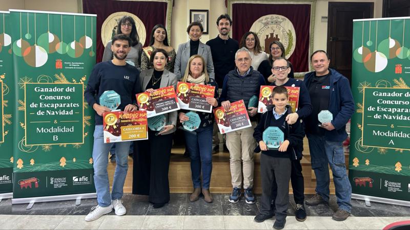 Segorbe entrega los premios del Concurso de Escaparates de Navidad