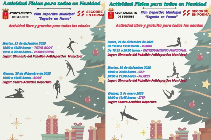 Segorbe no para ni en Navidad: deporte gratis para todos del 23 de diciembre al 2 de enero