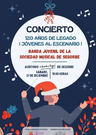 La Banda Juvenil cierra las celebraciones del 120 aniversario de la Sociedad Musical de Segorbe