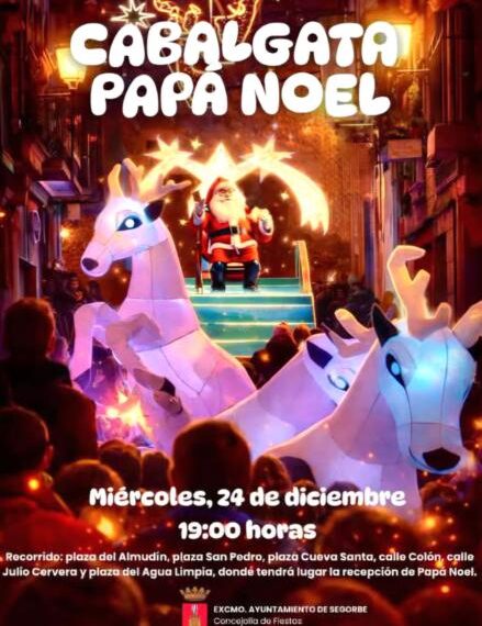 Papá Noel llegará a Segorbe el 24 de diciembre