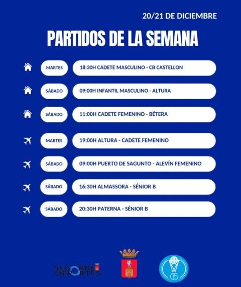 Agenda apretada para el CB Segorbe
