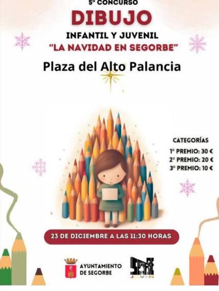 Un concurso de dibujos para que los peques pinten su Navidad en Segorbe
