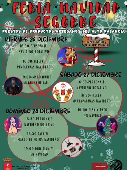 Magia, personajes y artesanía en la I Feria de Navidad de Segorbe
