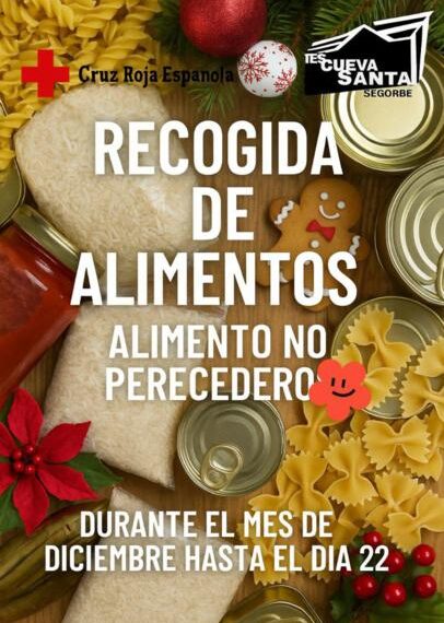 El IES Cueva Santa pone en marcha su campaña navideña de recogida de alimentos