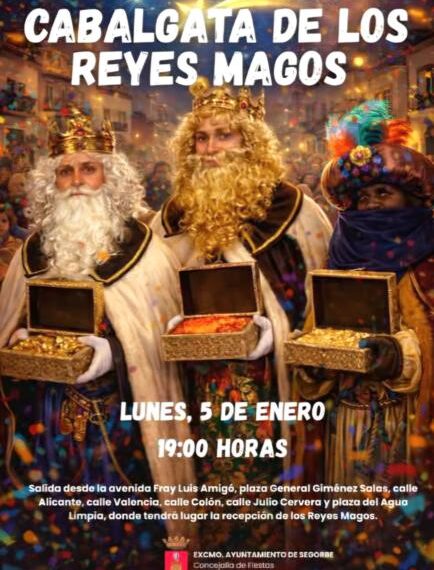 Segorbe celebra la tradicional cabalgata de los Reyes Magos el 5 de enero