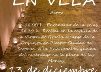 Segorbe se prepara para celebrar Santa Lucía con velas, música y un belén en la calle