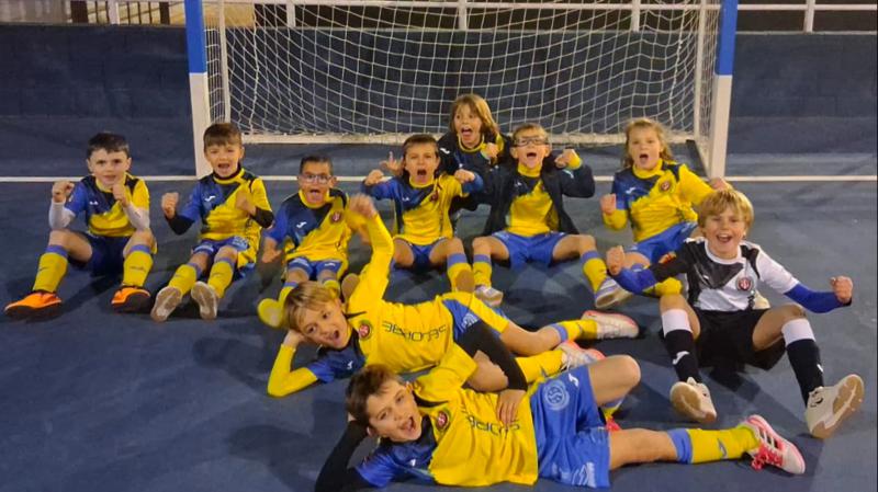Los peques del CDFS Segorbe y el CFS Luis Vives Valencia se reparten los puntos