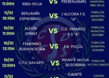 Arranca el 2026 con todo para el CDFS Segorbe: fin de semana lleno de fútbol sala