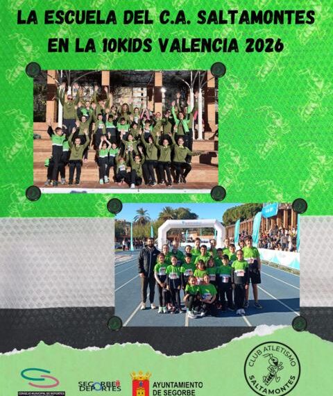 ¡Gran día para la cantera! 23 atletas del Saltamontes completan la 10KIDS Valencia