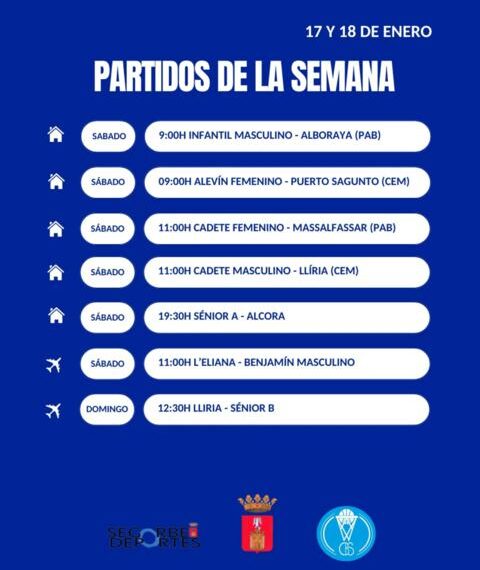 De benjamines a seniors: el CB Segorbe llena el pabellón este fin de semana