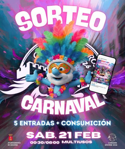 Sorteo en redes: la Comisión de Toros de Segorbe 2026 regala cinco pases con consumición para su velada de Carnaval