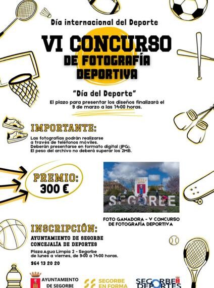 VI Concurso de Fotografía Deportiva con plazo de inscripción hasta el 9 de marzo