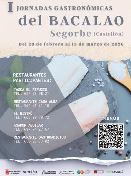 Segorbe lanza las I Jornadas del Bacalao para poner en valor el producto y los restaurantes locales