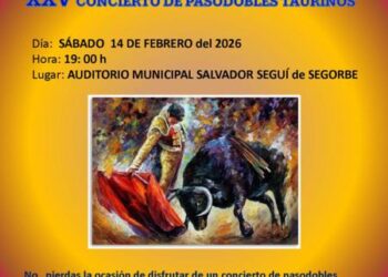 Segorbe acoge este sábado la vigésimo quinta edición del Concierto de Pasodobles Taurinos