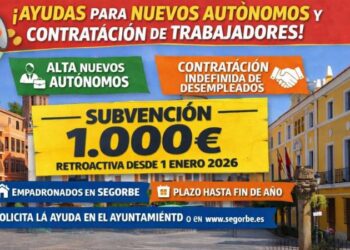 El Consistorio aprueba subvenciones de 1.000 euros para nuevos autónomos y empresas que contraten desempleados empadronados en Segorbe