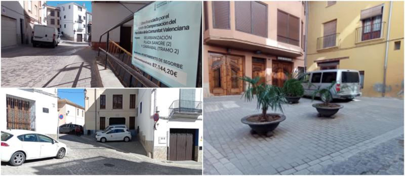 Segorbe finaliza las obras de reurbanización en la plaza de la Sangre y la calle Arrabal