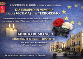 Segorbe se suma al Día Europeo en Memoria de las Víctimas del Terrorismo con un minuto de silencio en la plaza del Agua Limpia