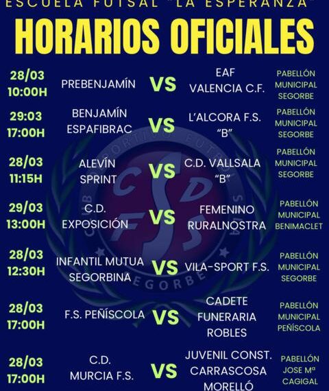 El fútbol sala base del Segorbe regresa a la pista después del parón fallero