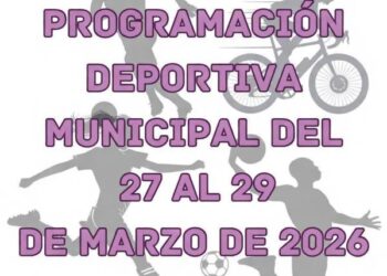 Programación deportiva municipal del 27 al 29 de marzo de 2026
