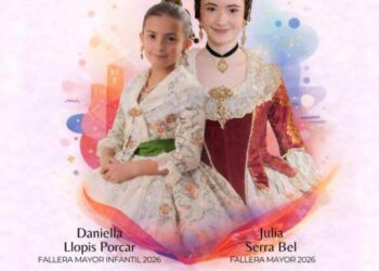 La comisión Plaza del Almudín celebra la exaltación de Julia Serra y Daniella Llopis este sábado